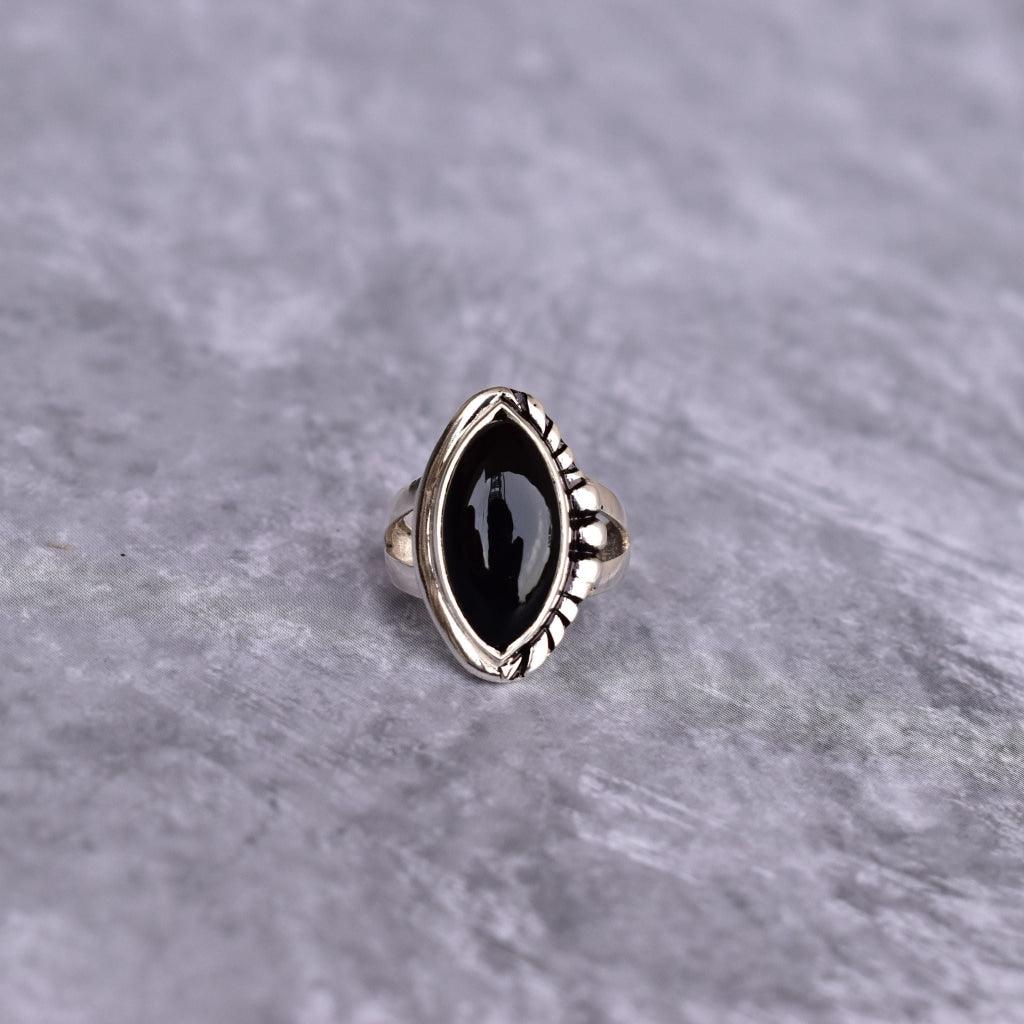 Sterling Silver Black Onyx Ring