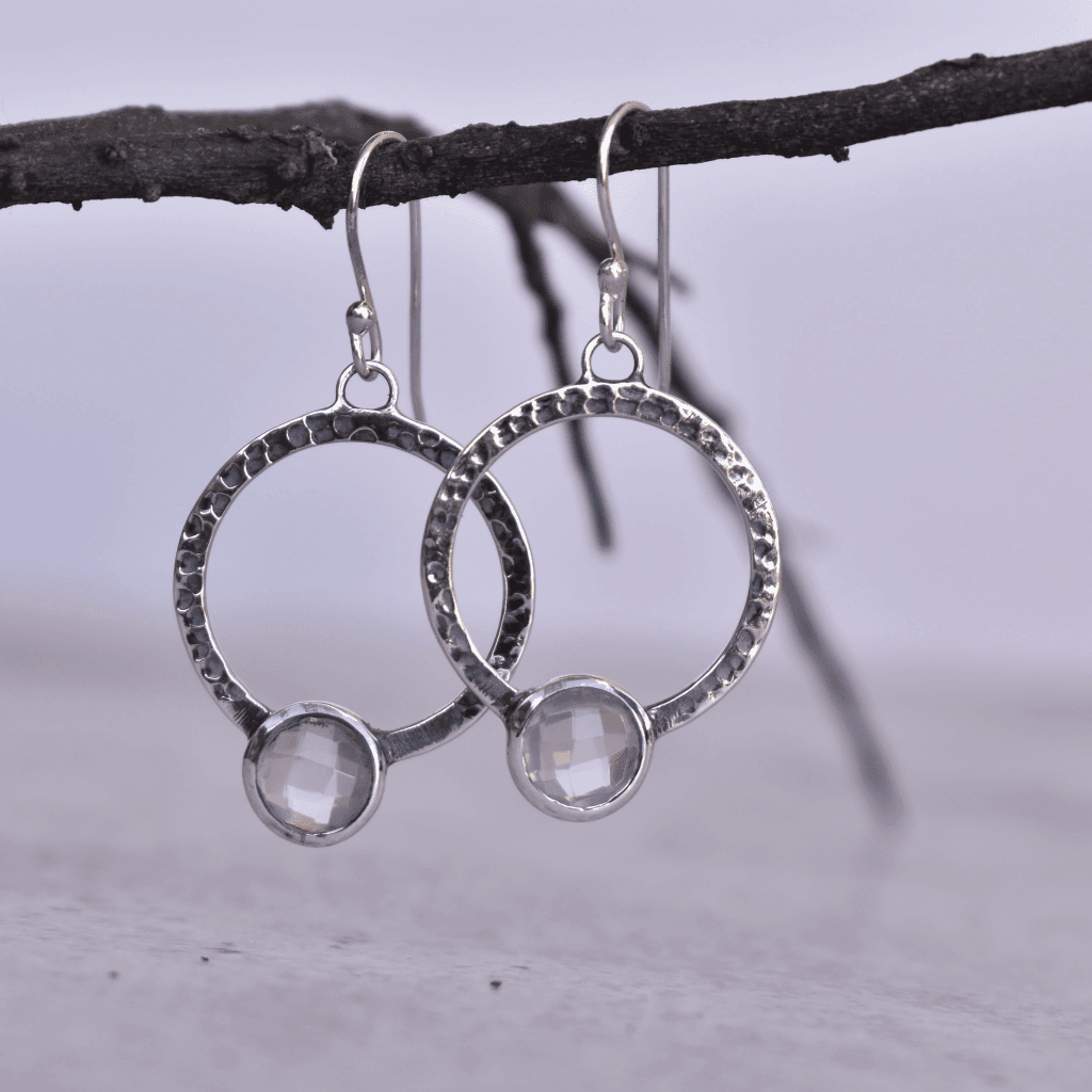 Boho Chic Flair - Rose Quartz Earrings -