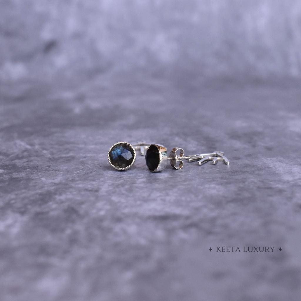 Boho Elegance - Labradorite Stud -