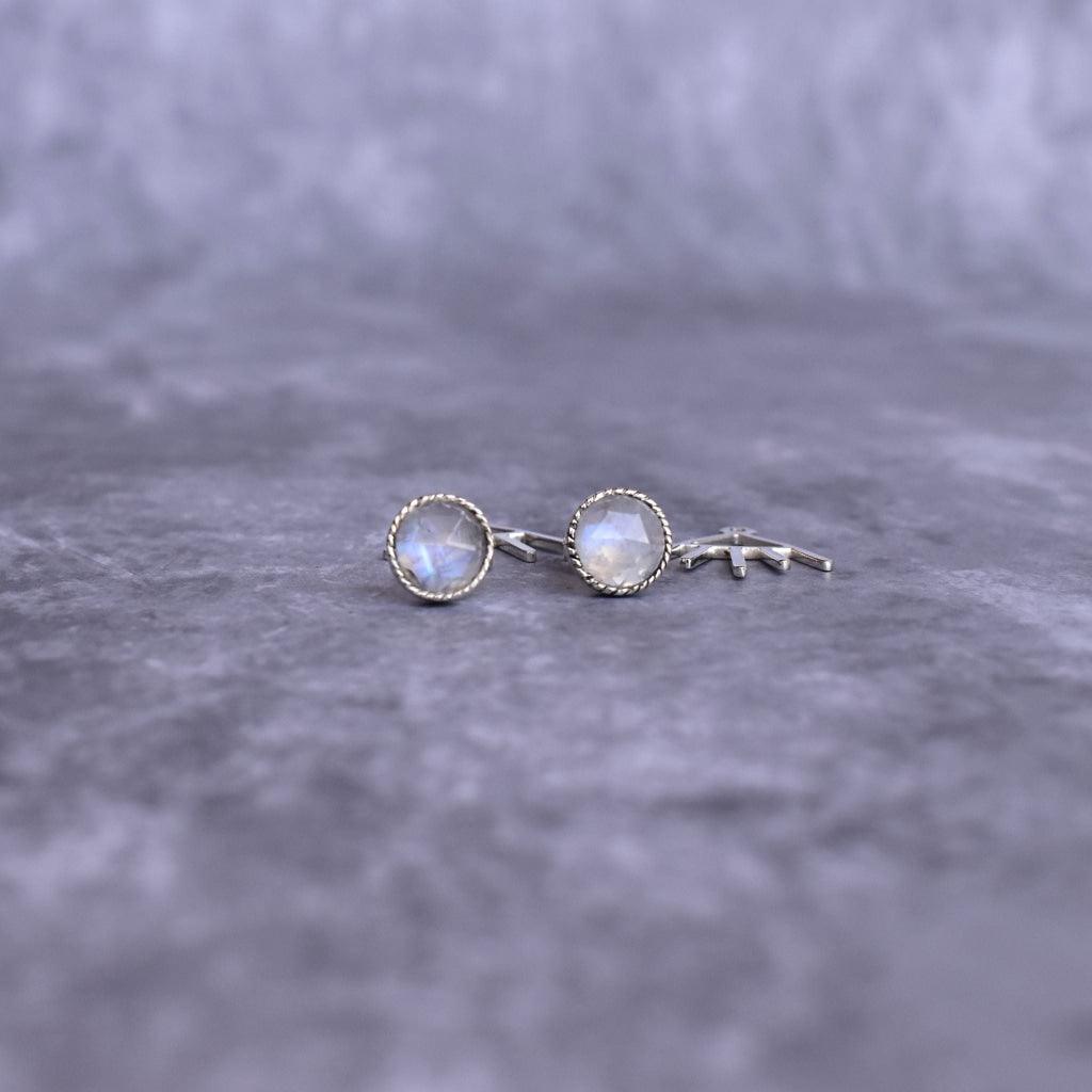 Boho Elegance - Moonstone Studs -