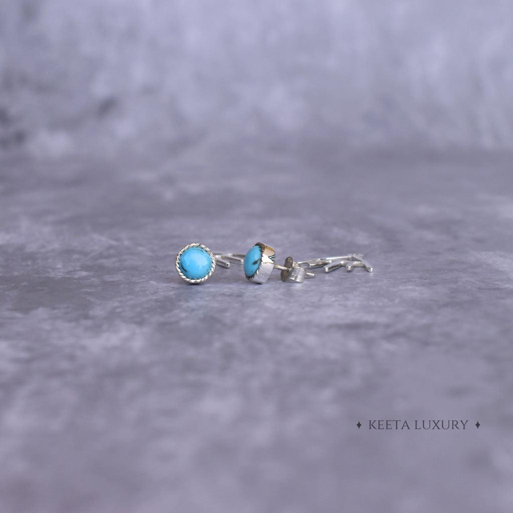Boho Elegance - Turquoise Studs -