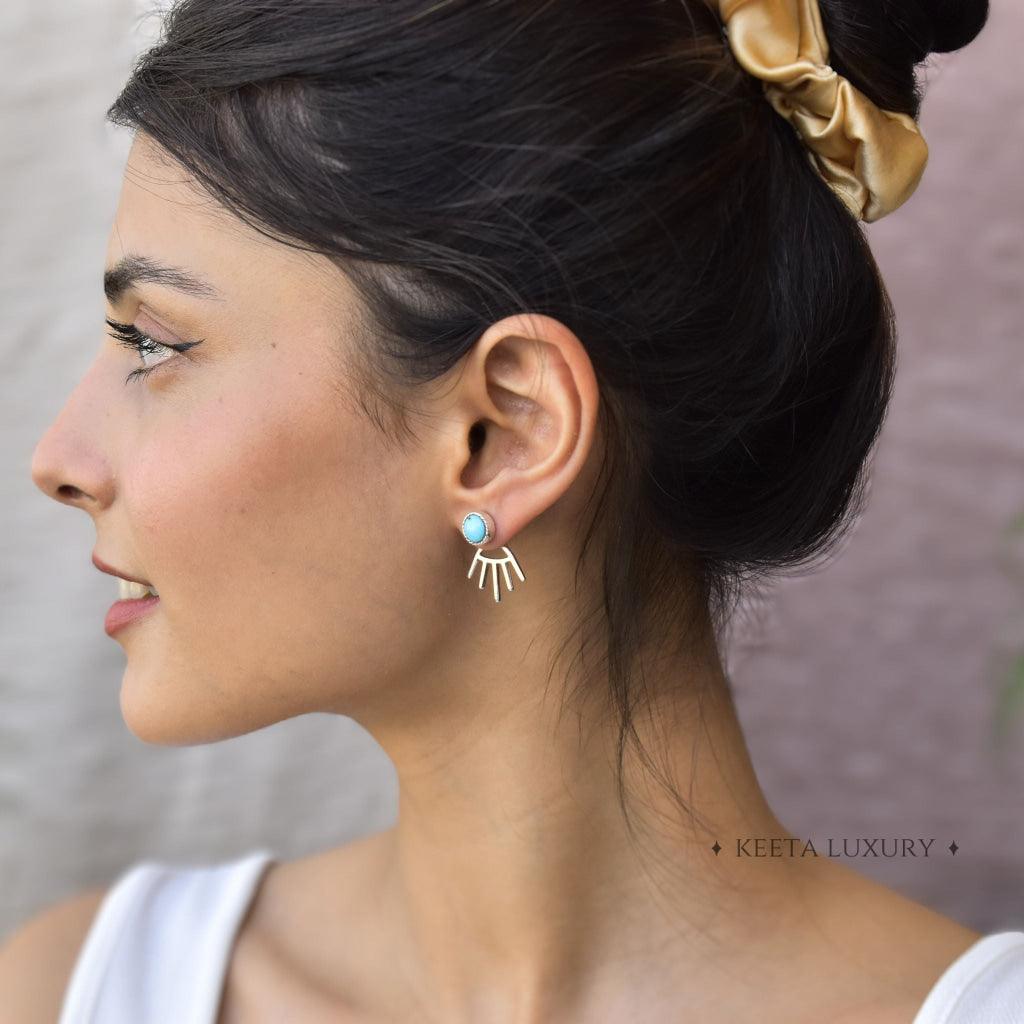 Boho Elegance - Turquoise Studs -