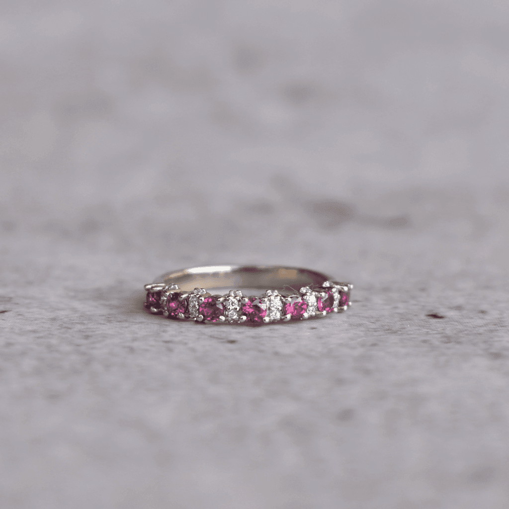 Boundless Beauty - Garnet Ring Band -