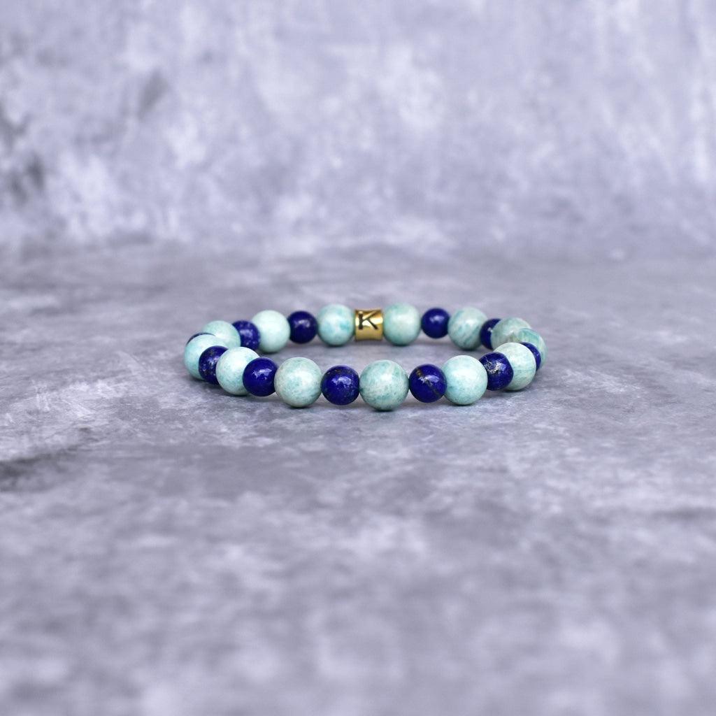 Brave Band - Lapis Lazuli and Amazonite Bracelet -