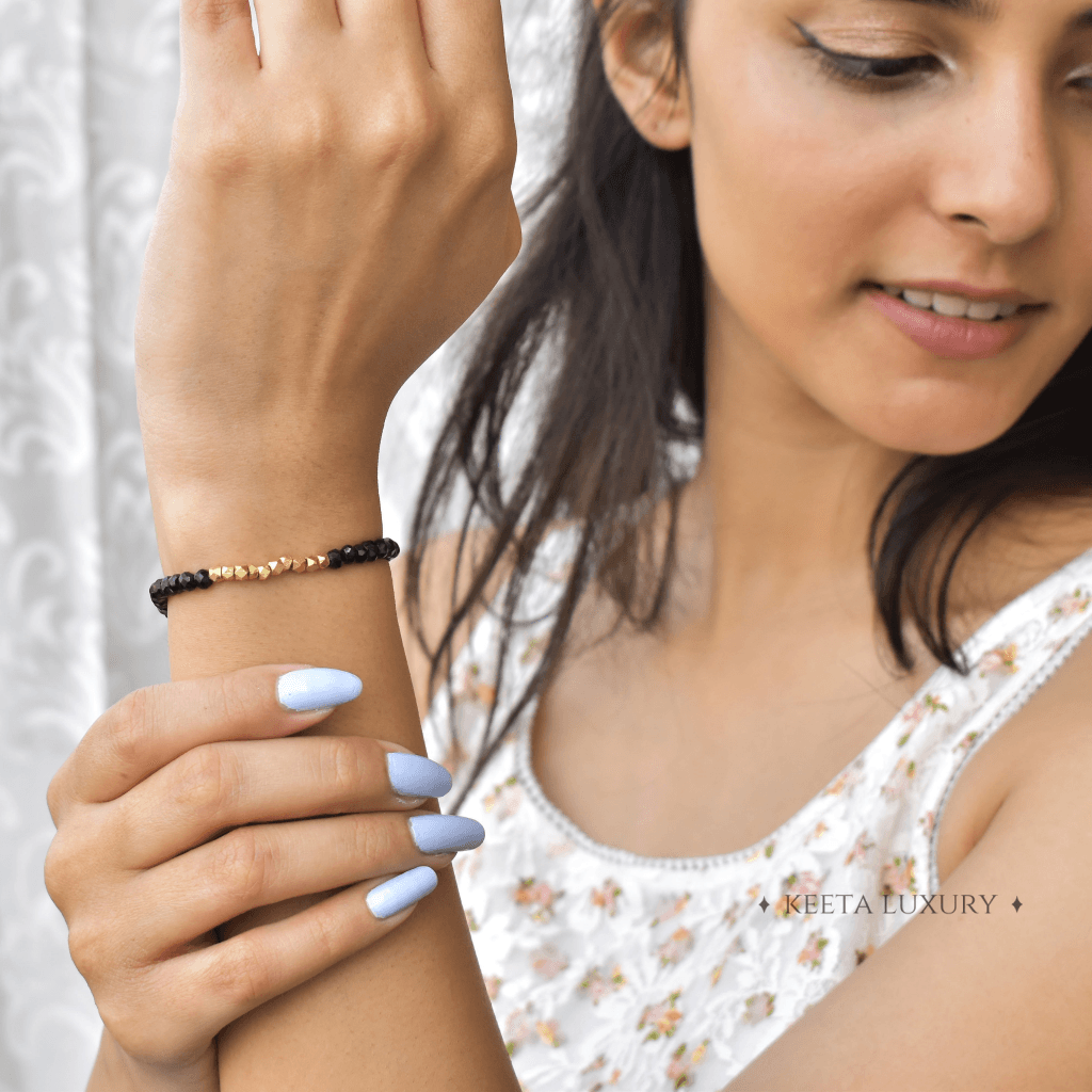 Calming Delicacy - Black Onyx Bracelets -