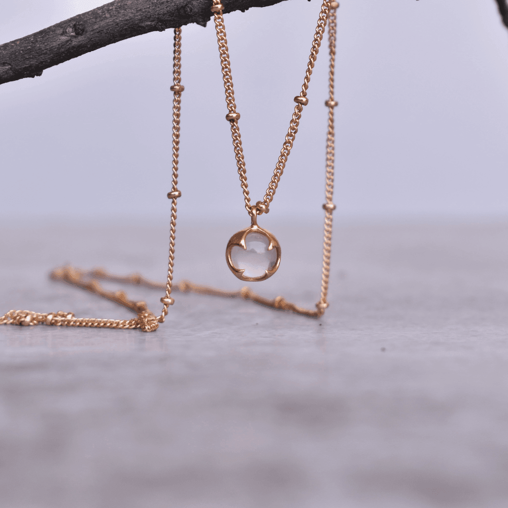 Claw - Rose Quartz Necklace -