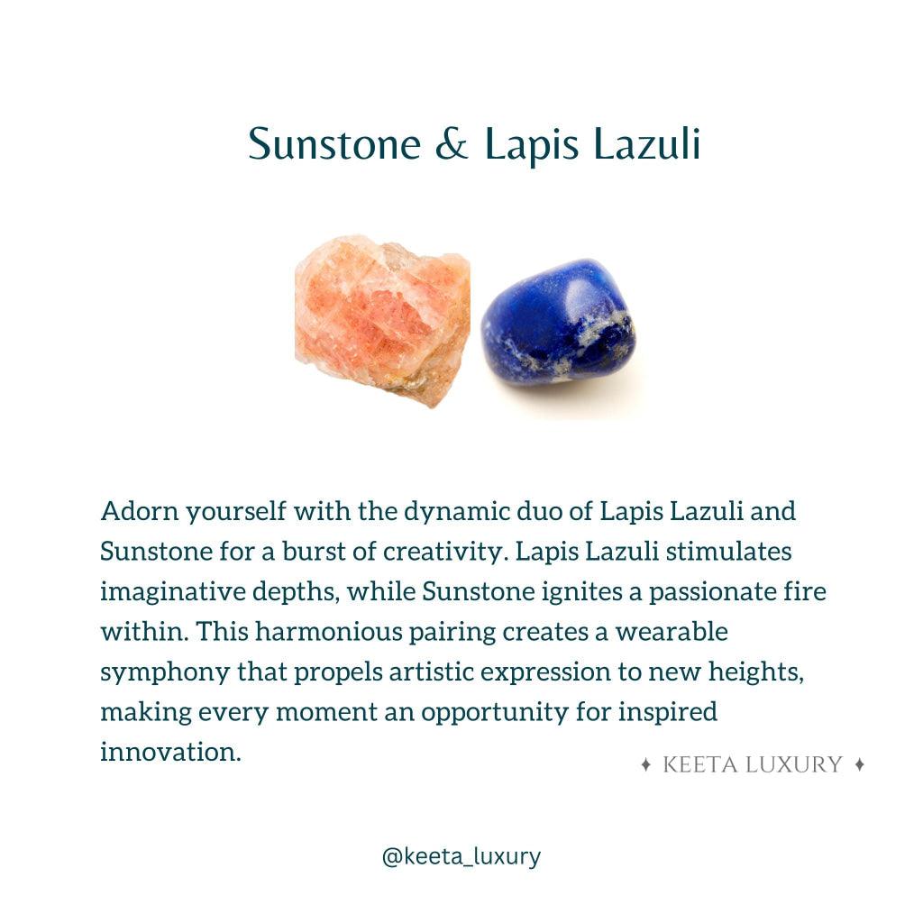 Creativity - Sunstone & Lapis Lazuli Bracelet -