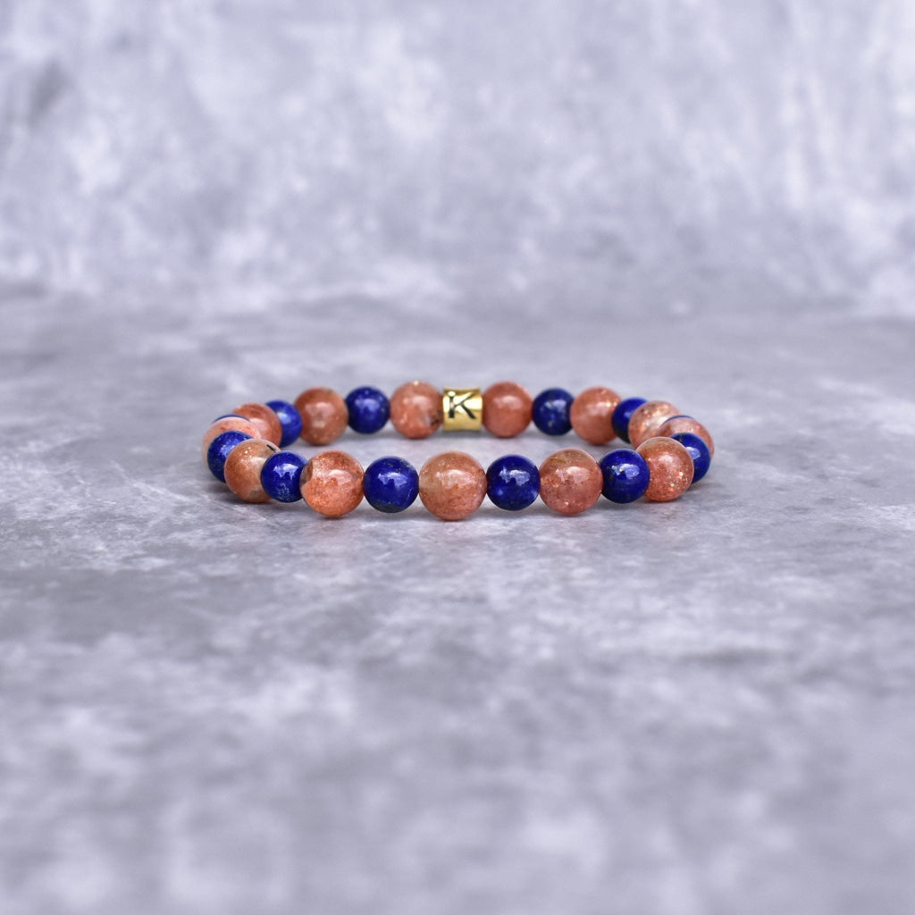 Creativity - Sunstone & Lapis Lazuli Bracelet -