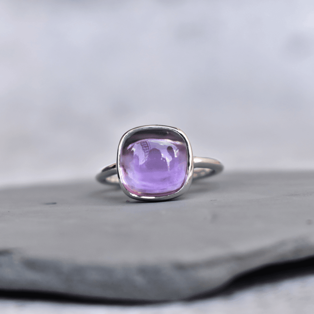 Cushion Conquer - Amethyst Ring -