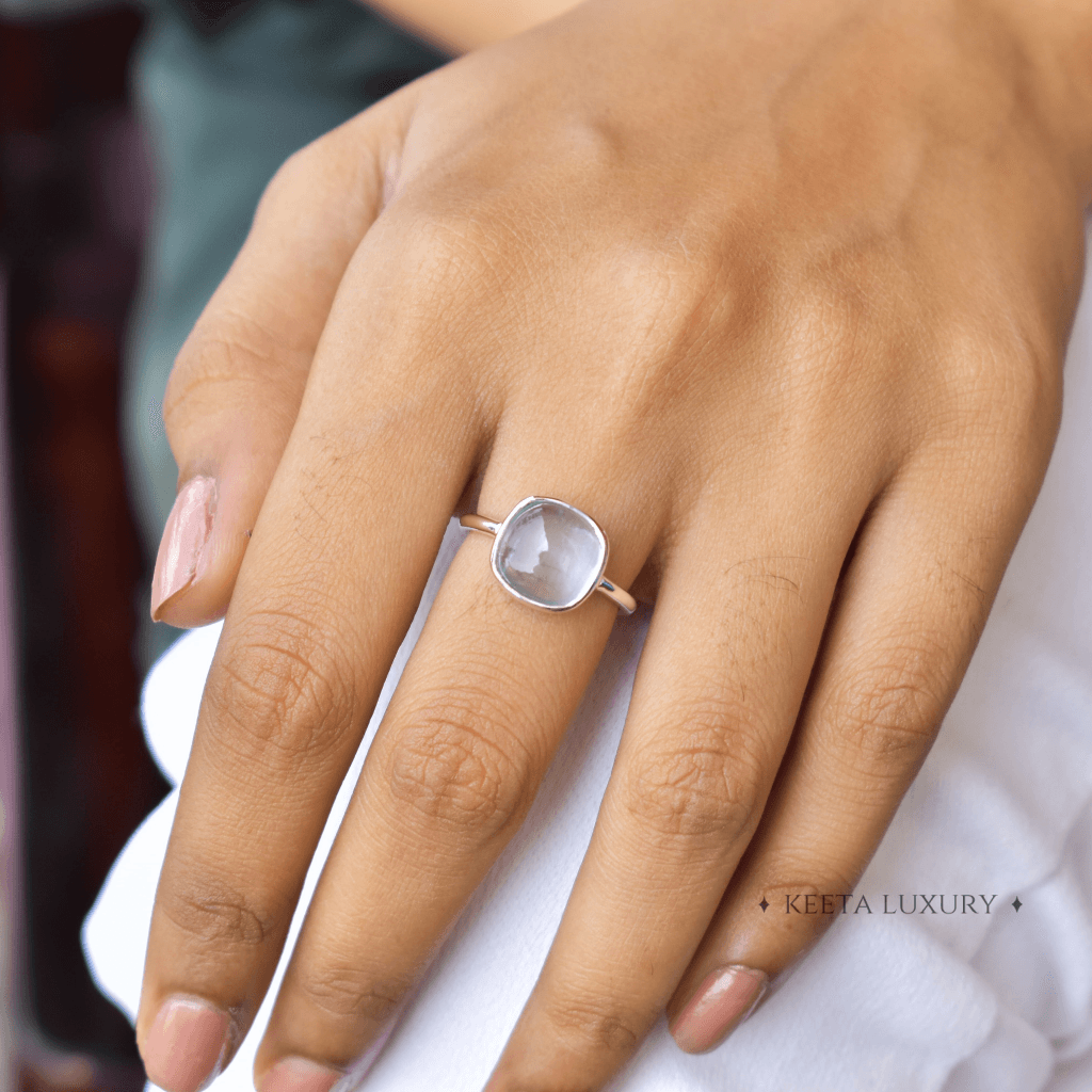 Cushion Conquer - Aquamarine Ring -