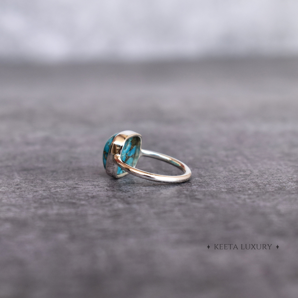 Cushion Conquer - Turquoise Ring -