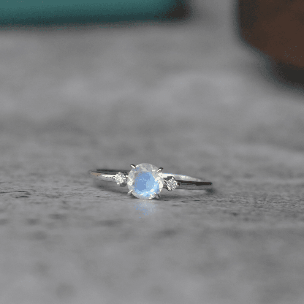 Dainty Charm - Moonstone Ring -