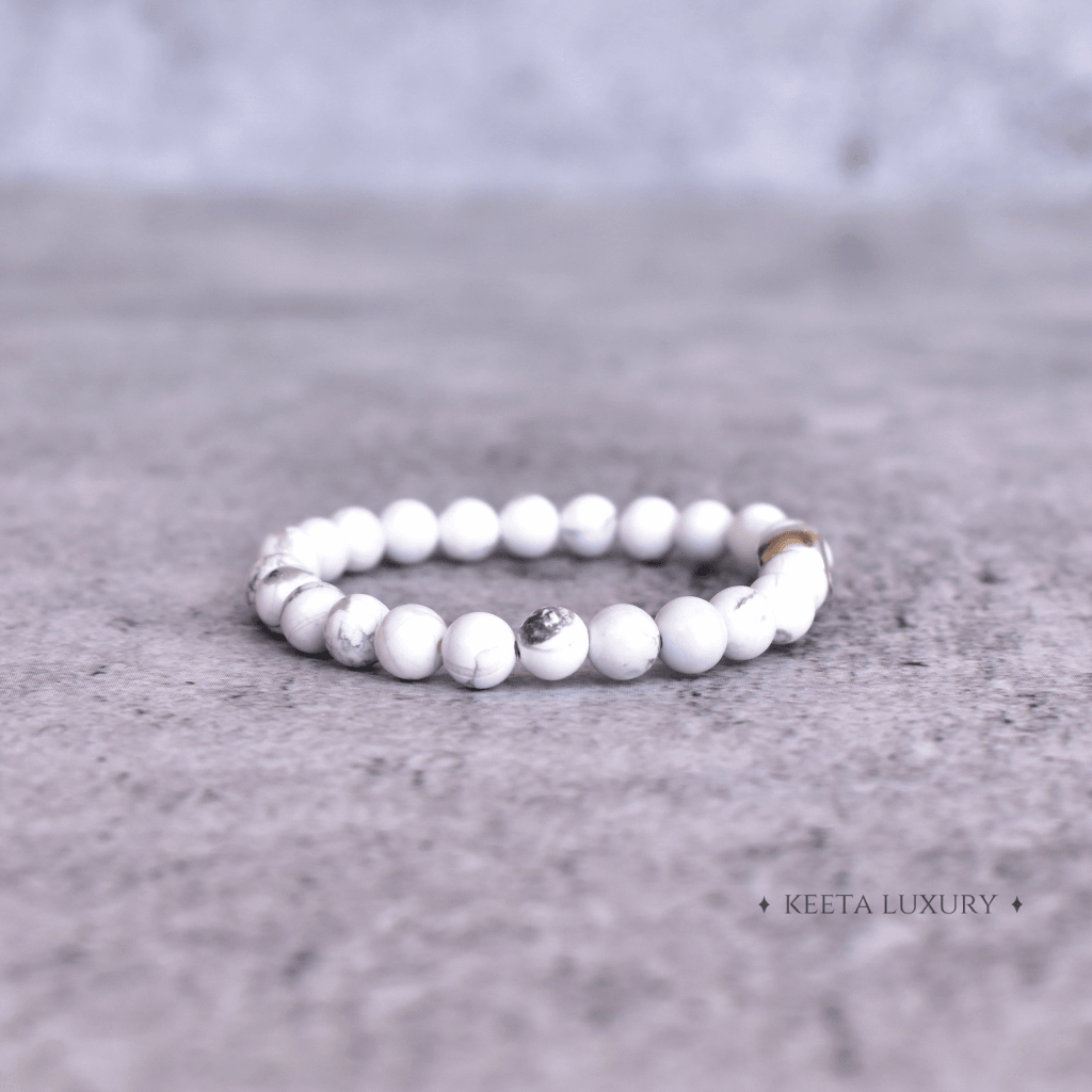 Divine Lotus - Howlite Bracelets -