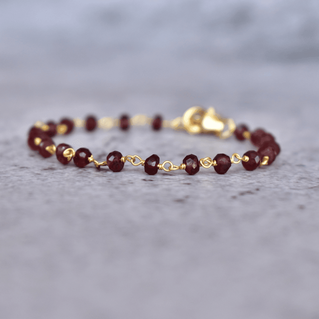 Divine Love - Garnet Bracelets -