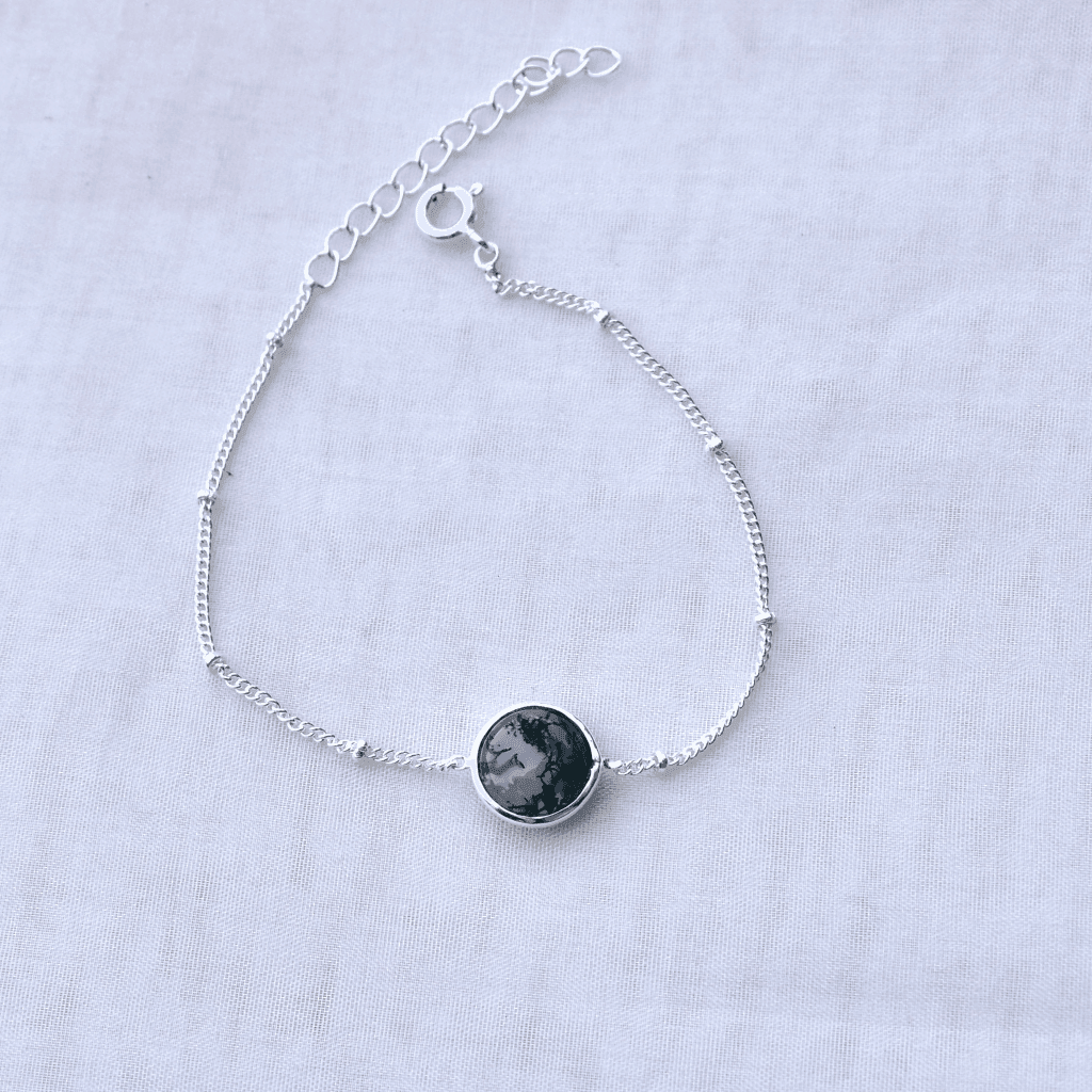 Earthy Elegance - Moss Agate Bracelets -