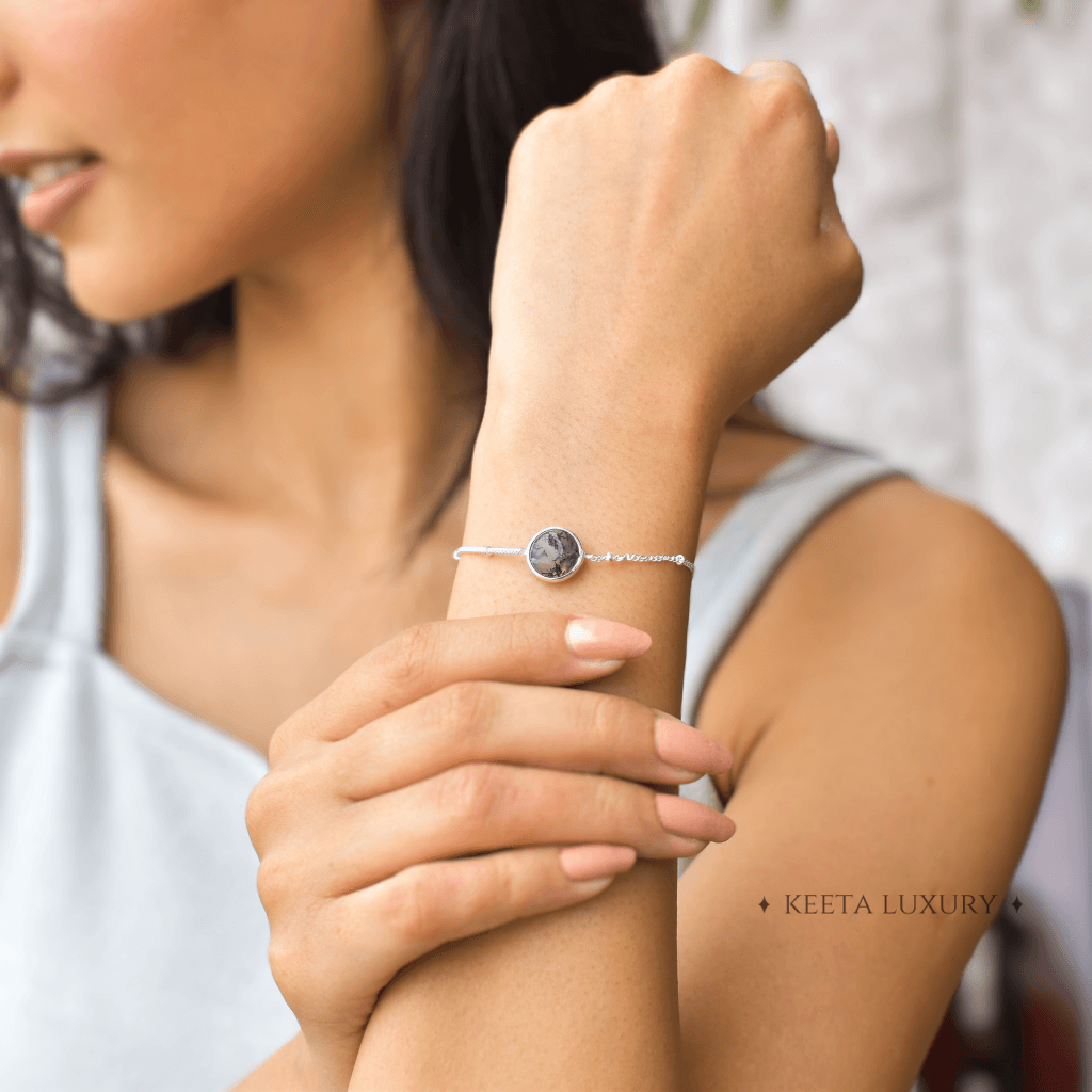 Earthy Elegance - Moss Agate Bracelets -