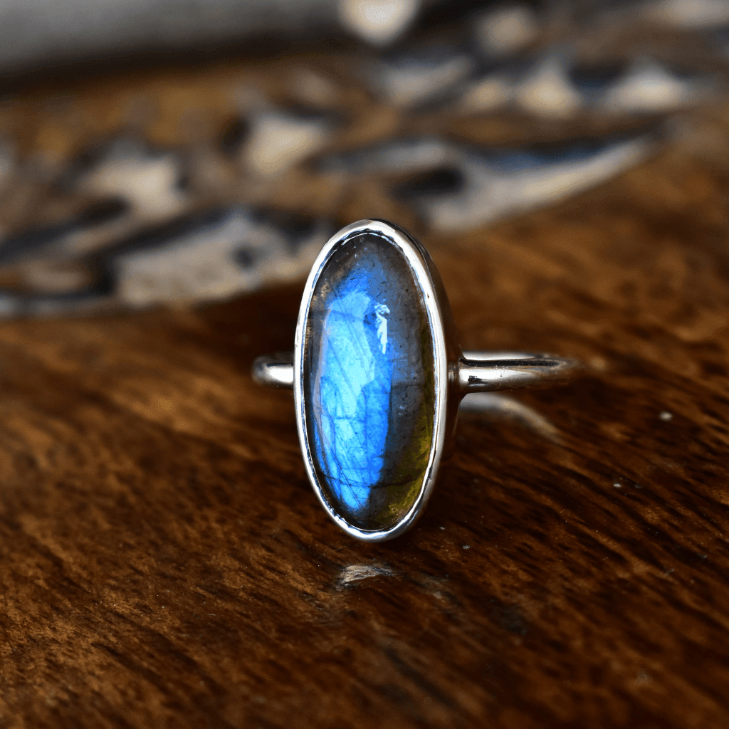 Enchanted Eclipse - Labradorite Ring -