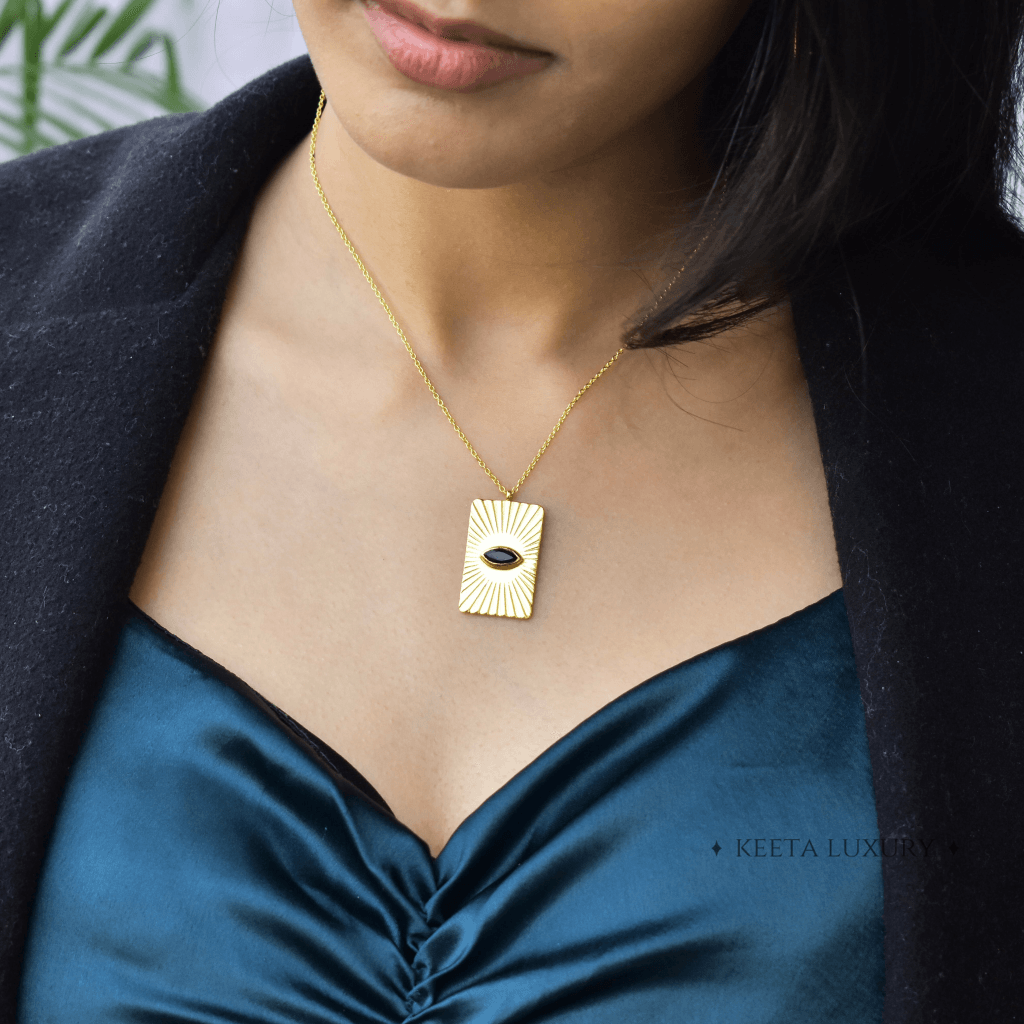 Evil Eye - Black Onyx Necklace -