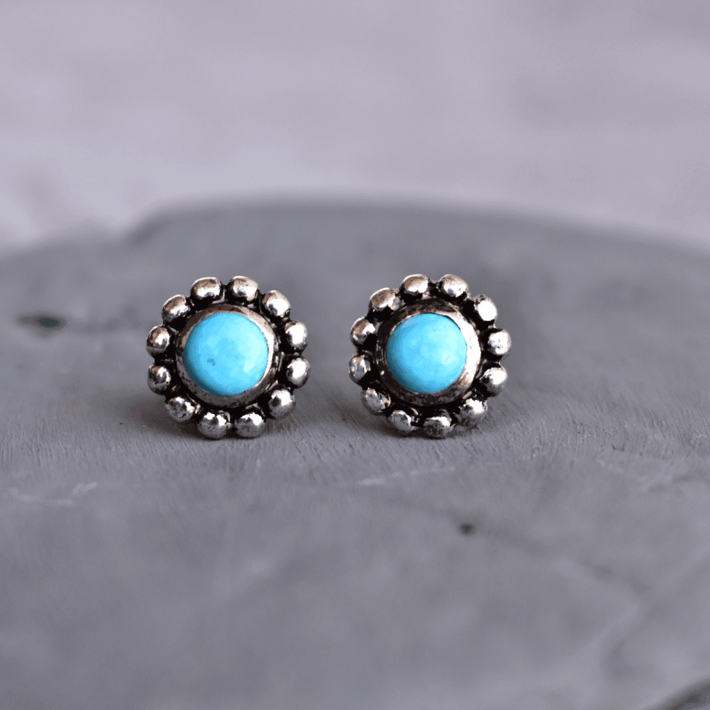 Flower Child - Turquoise Studs -