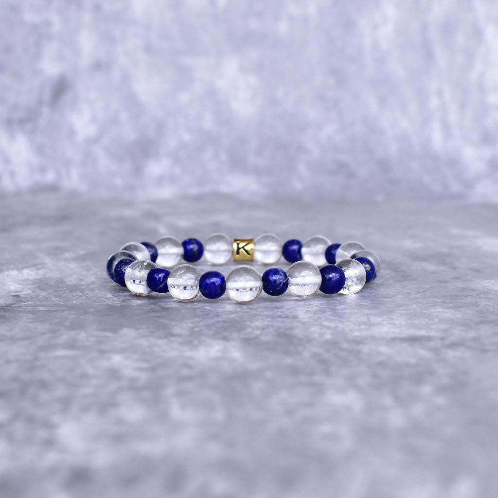 Focus - Clear Quartz & Lapis Lazuli Bracelet -