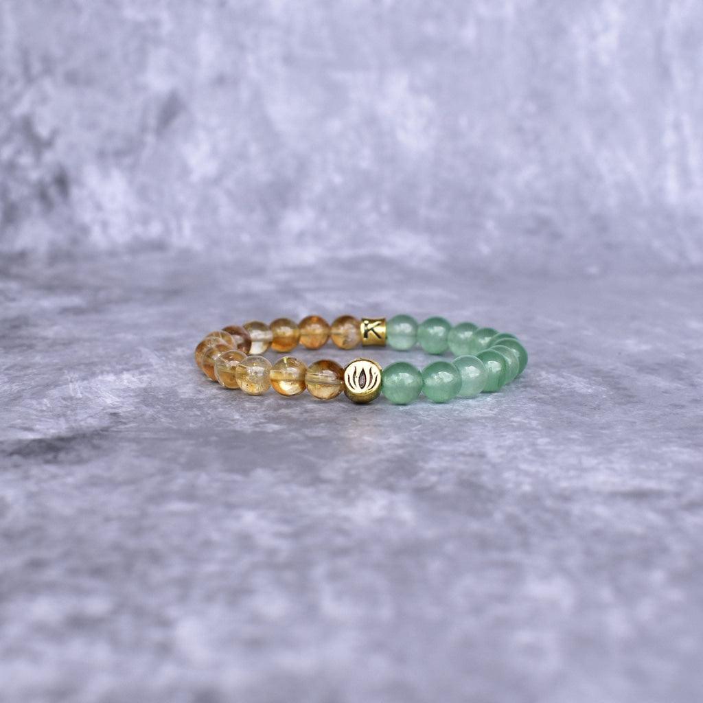 Fortune Flow - Green Aventurine & Citrine Bracelet -