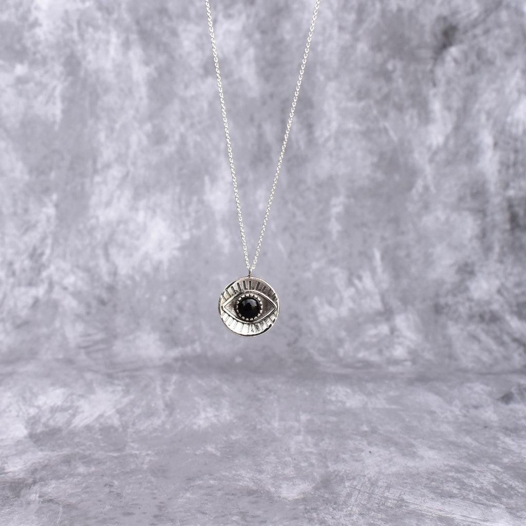 Gaze Guardian - Black Onyx Necklace -