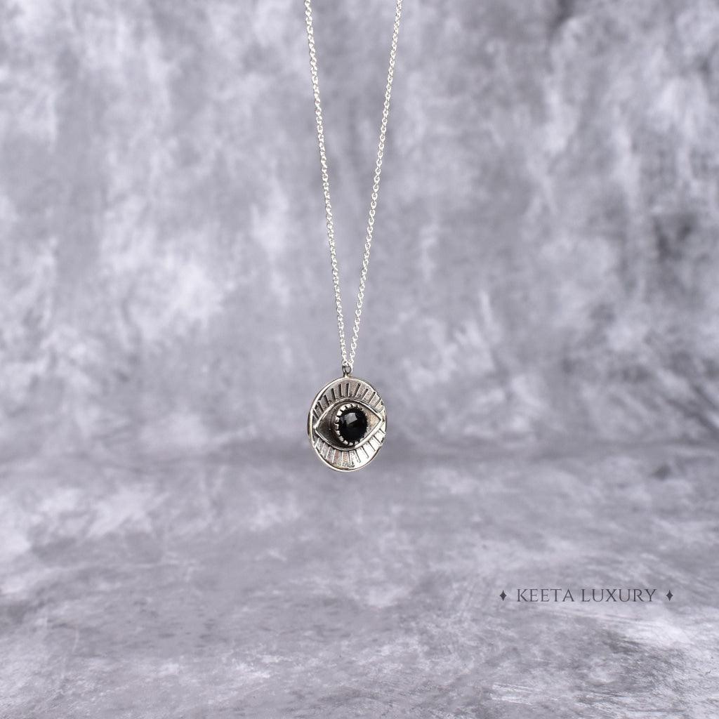 Gaze Guardian - Black Onyx Necklace -