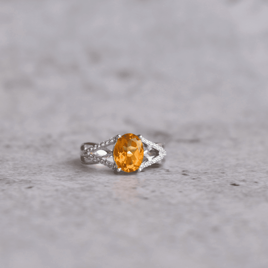 Golden Glow - Citrine Ring -