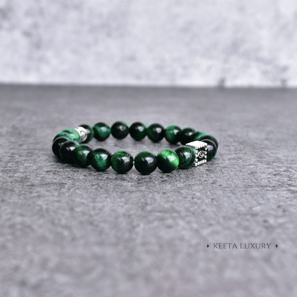 Green Horus - Green Tiger Eye Bracelet -