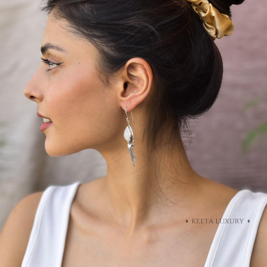 Gypsy Dreams - Moonstone Earrings -