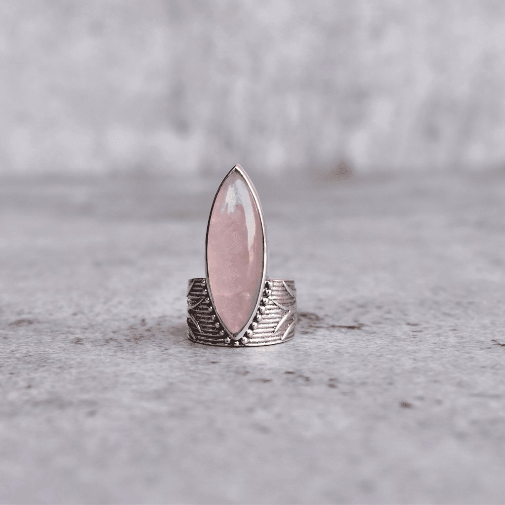 Gypsy Dreams - Rose Quartz Ring -