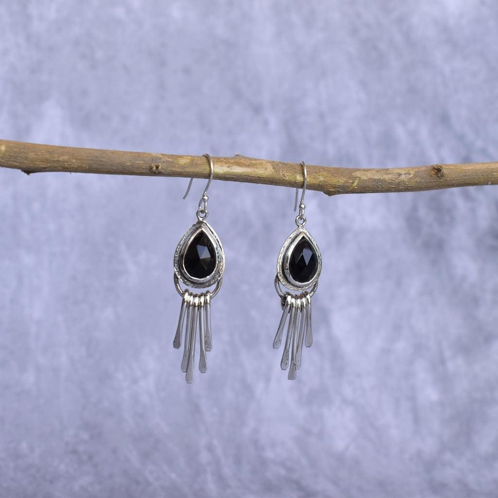 Gypsy Tears - Black Onyx Earrings -