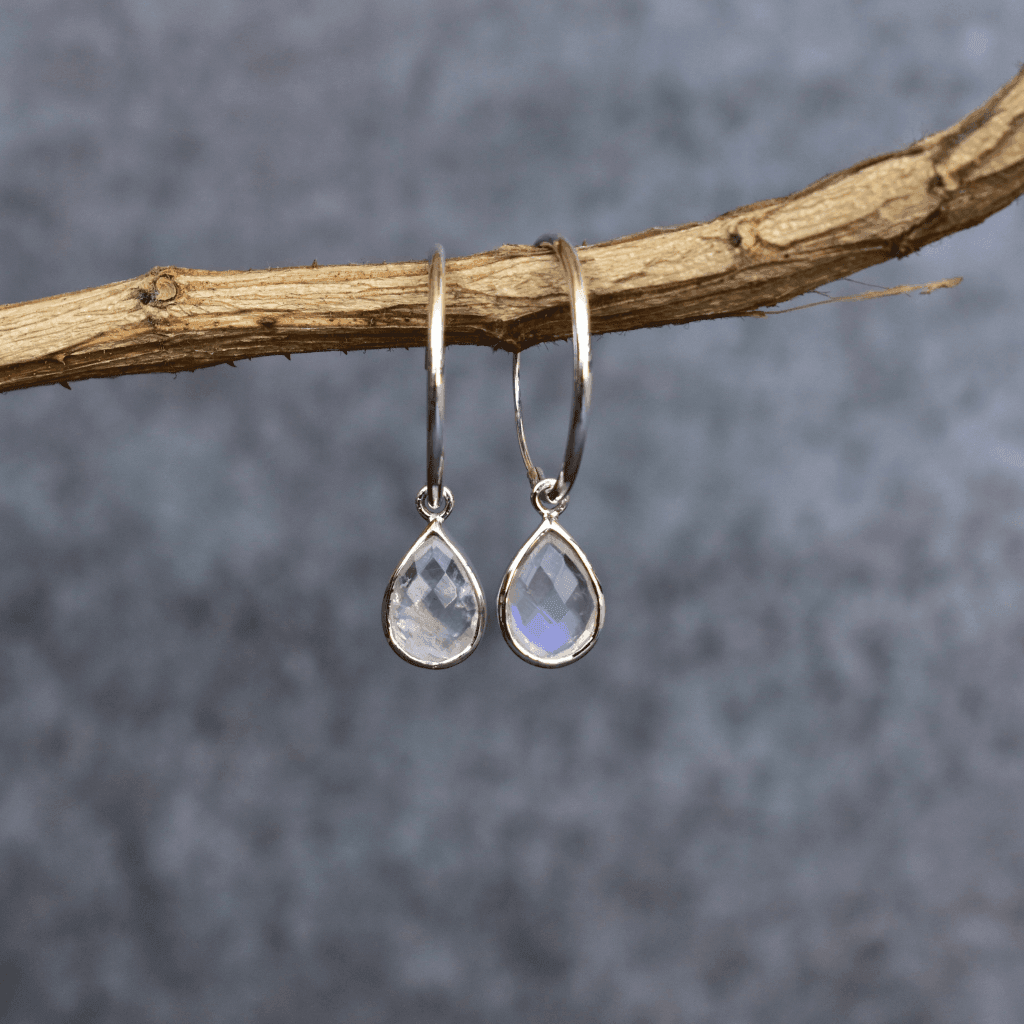 Hoop Admire - Moonstone Earrings -