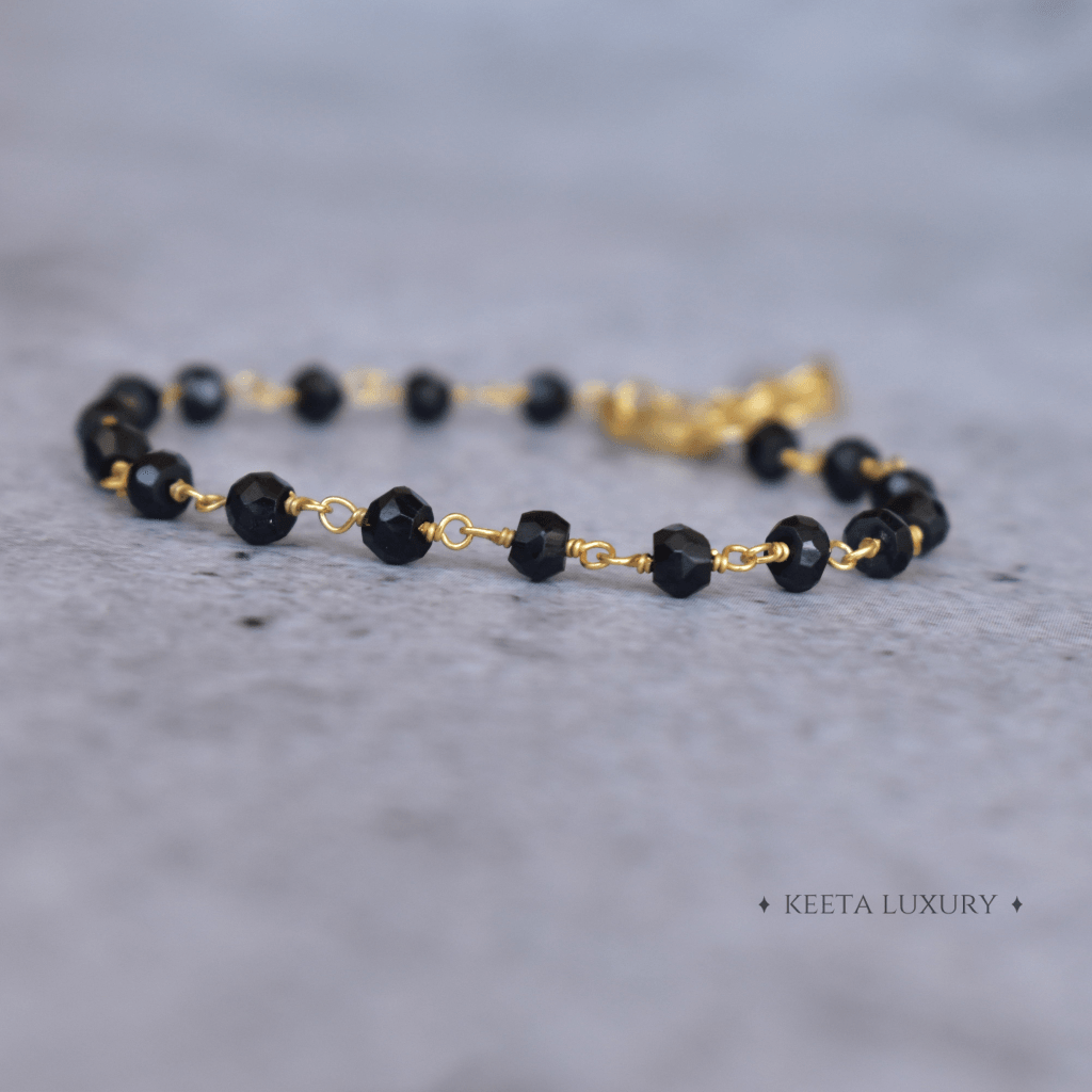 Improved Endurance - Black Onyx Rosary Bracelets -