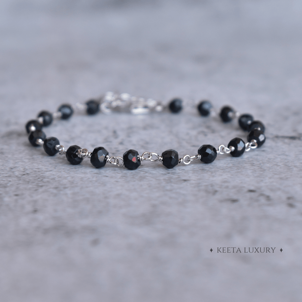 Improved Endurance - Black Onyx Rosary Bracelets -