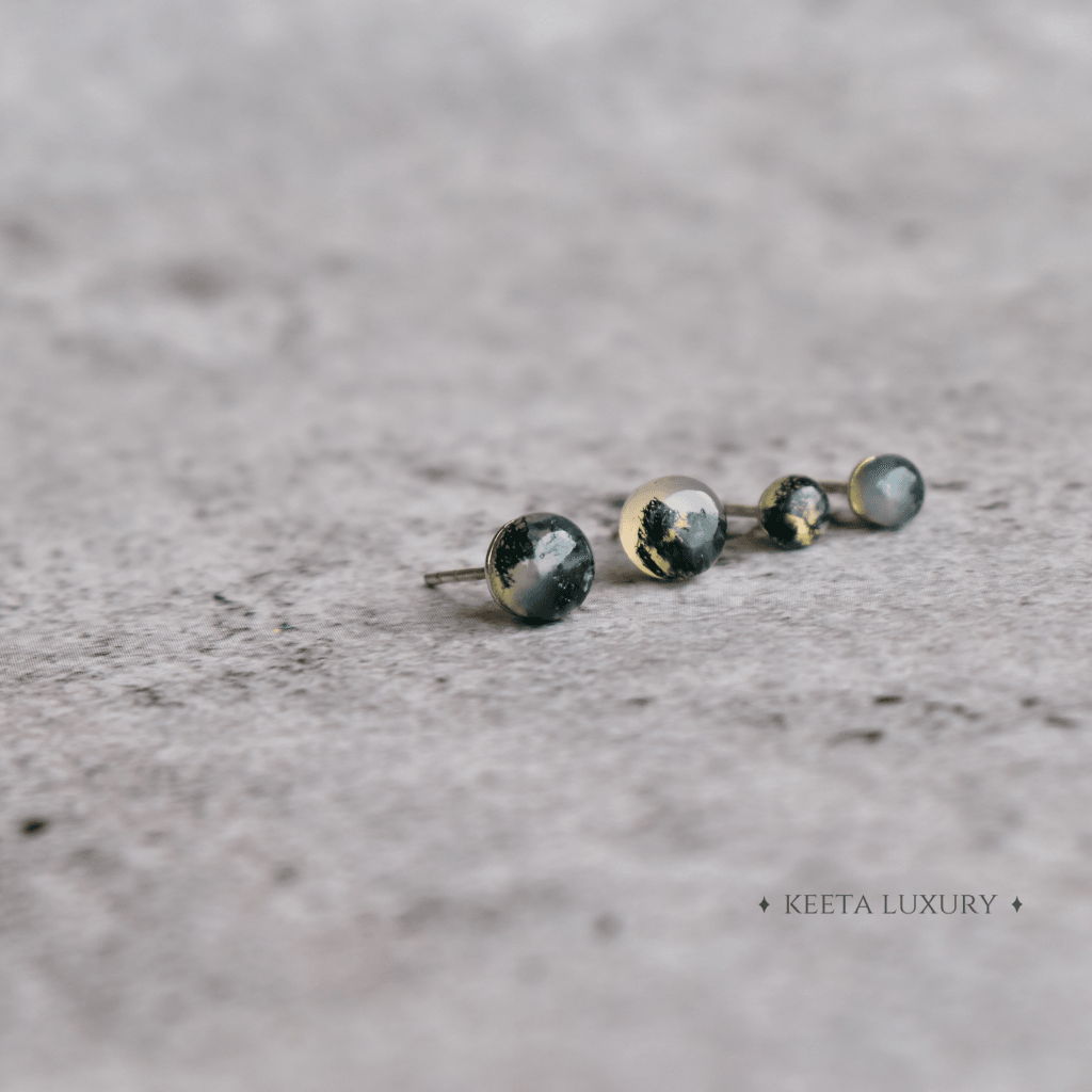 Inclusion Pop - Moss Agate Earrings -