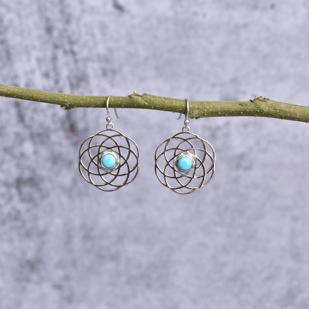 Knot of the Sea - Turquoise Earrings -