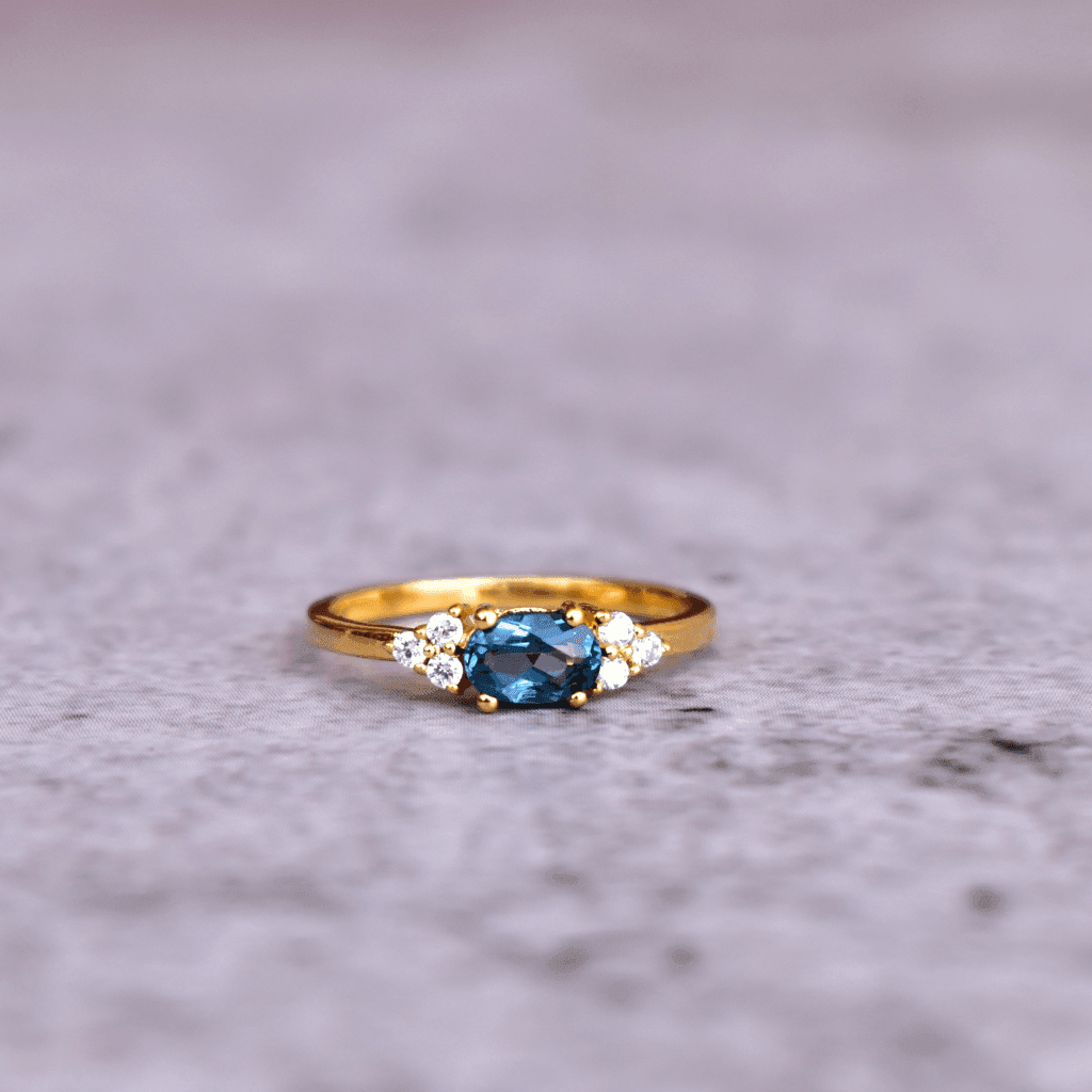 Little Wonder - Blue Topaz Ring -