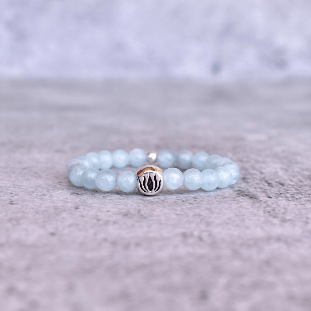 Lotus Bloom - Aquamarine Bracelets -