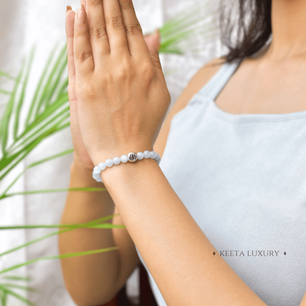 Lotus Bloom - Aquamarine Bracelets -