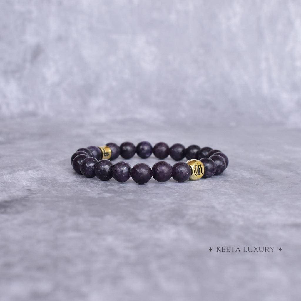 Lotus - Lepidolite Bracelets -