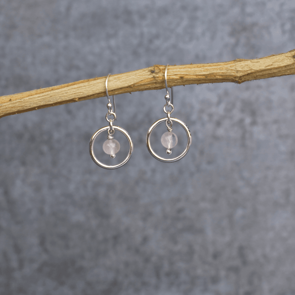 Love - Rose Quartz Earrings -