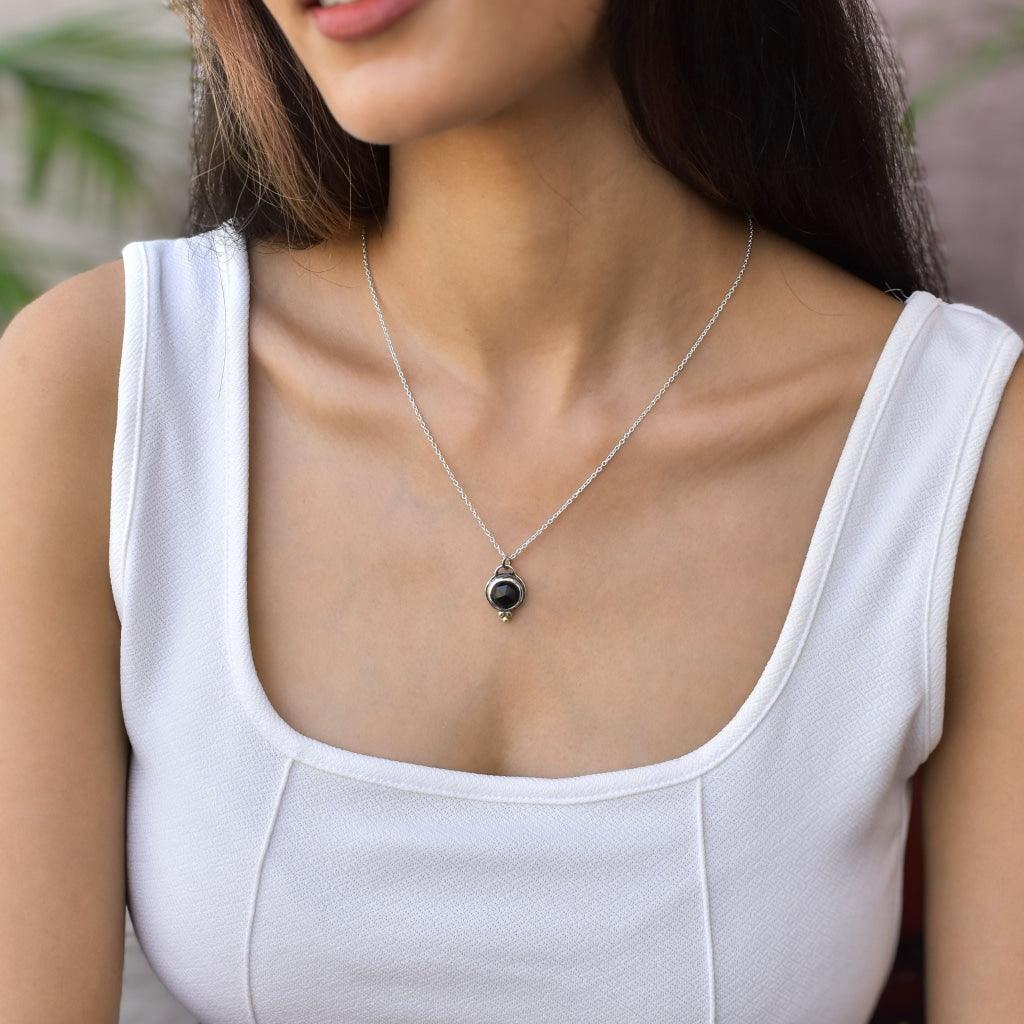 Modern Boho - Black Onyx Necklace -