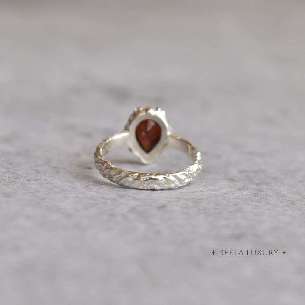 Nature's Noir - Garnet Ring -