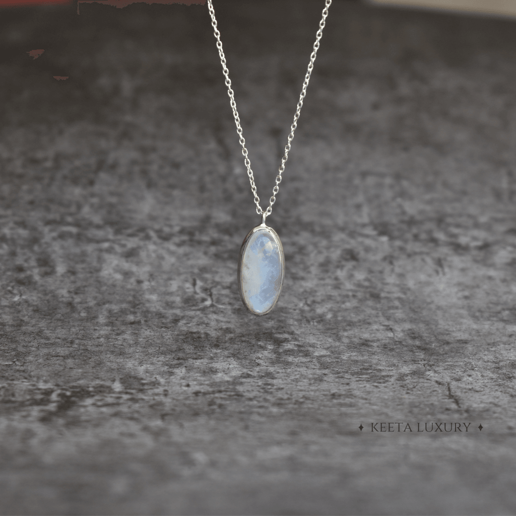 Oval Regency - Moonstone Necklace -