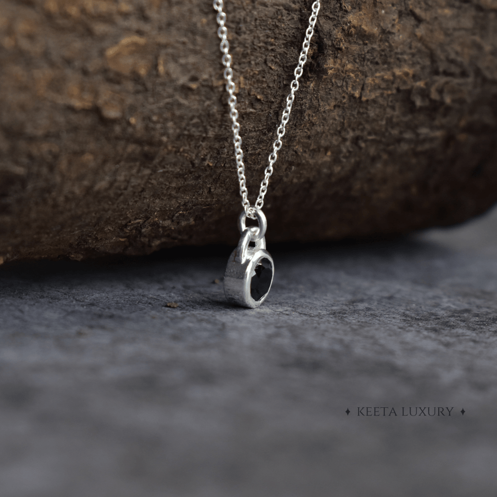 Padlock - Onyx Necklace -