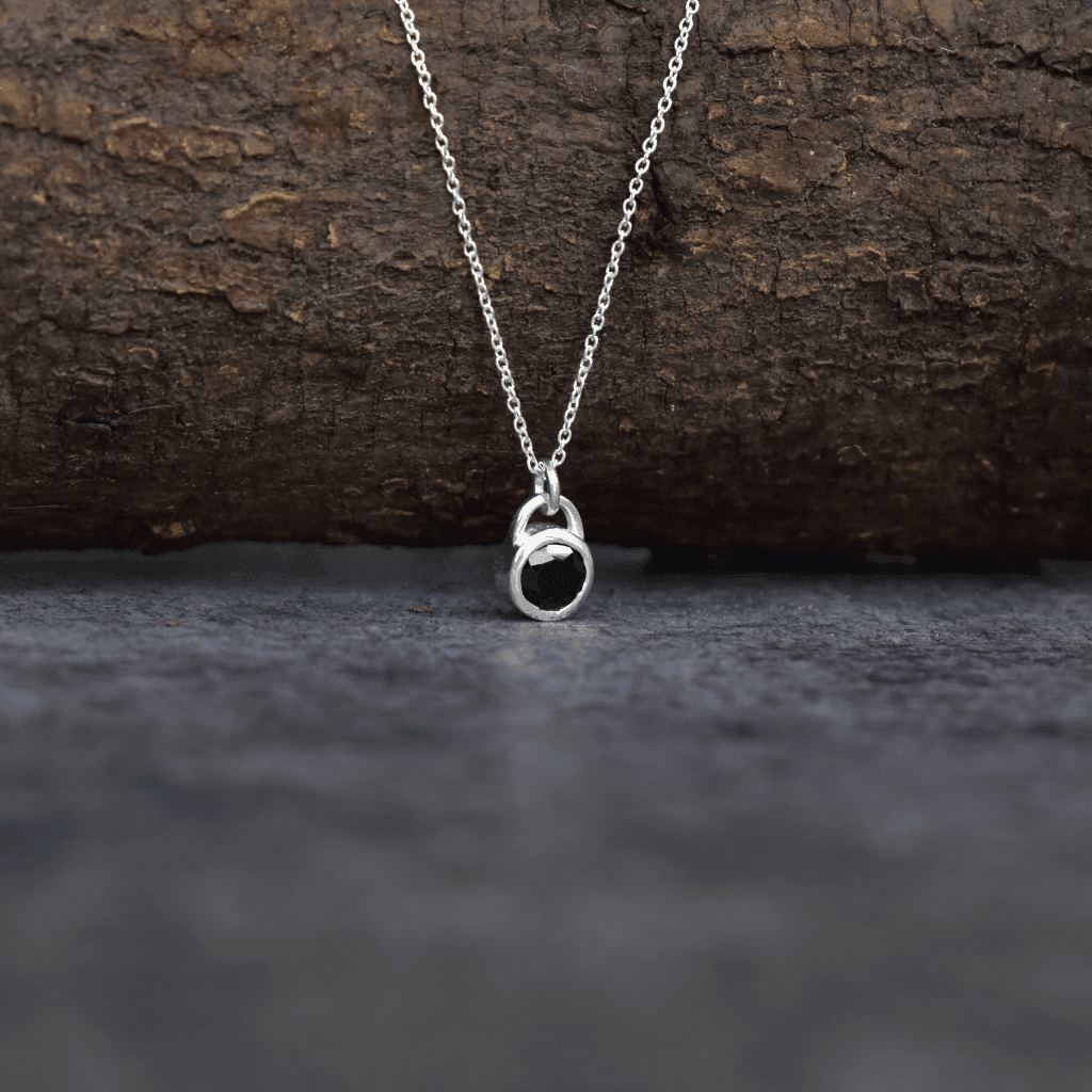 Padlock - Onyx Necklace -