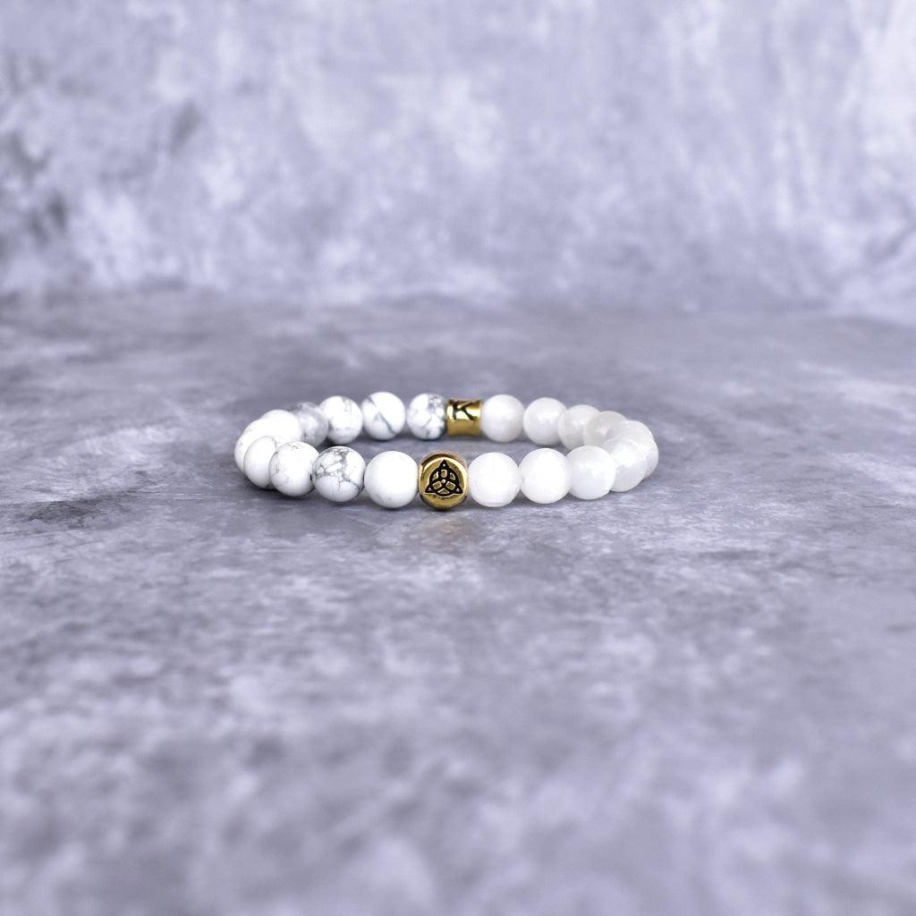 Peace - Howlite & Selenite Bracelet -