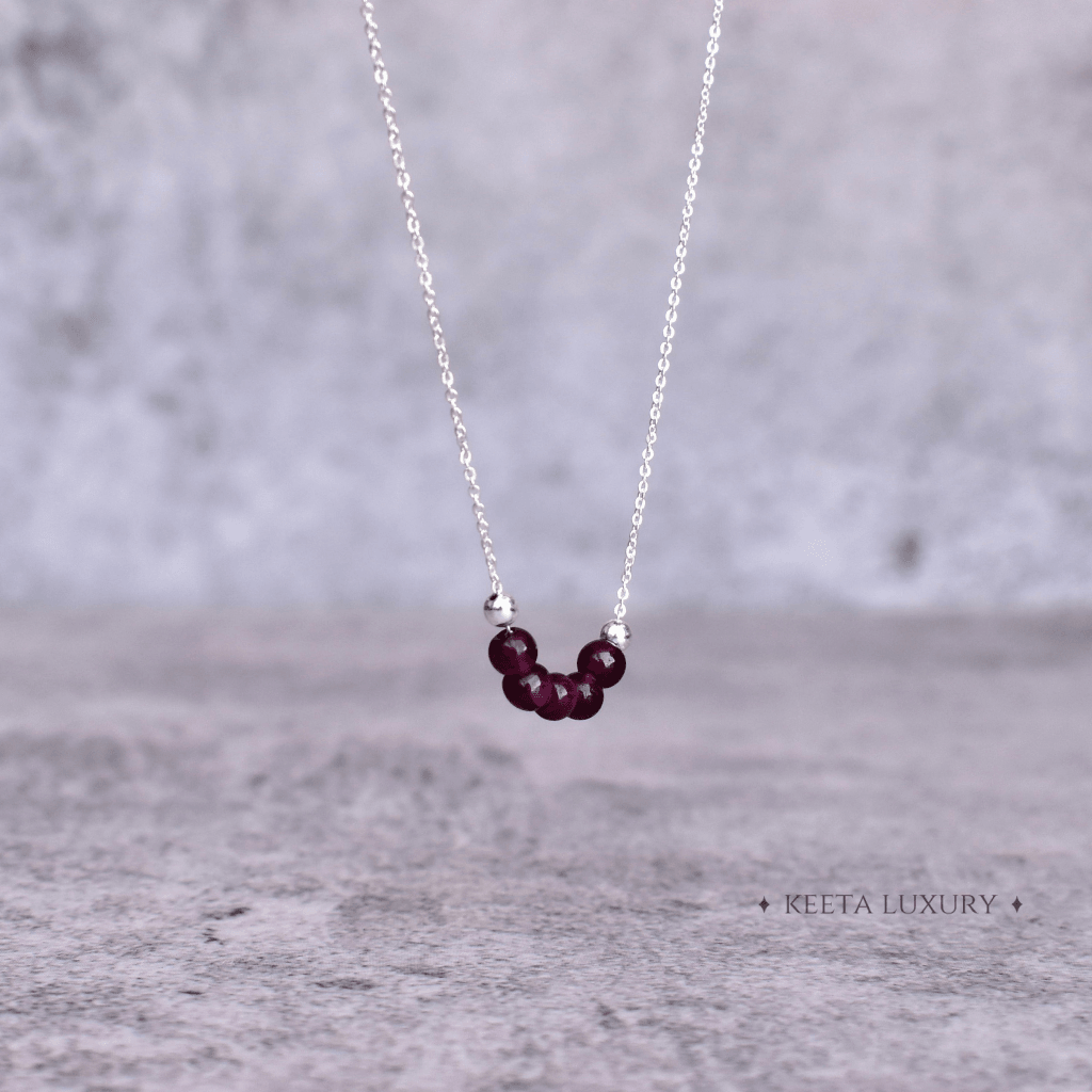 Pink Passion - Garnet Necklace -