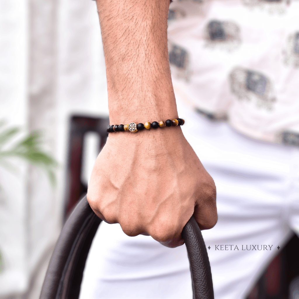 Protection Ally - Tiger Eye & Black Onyx Bracelet -